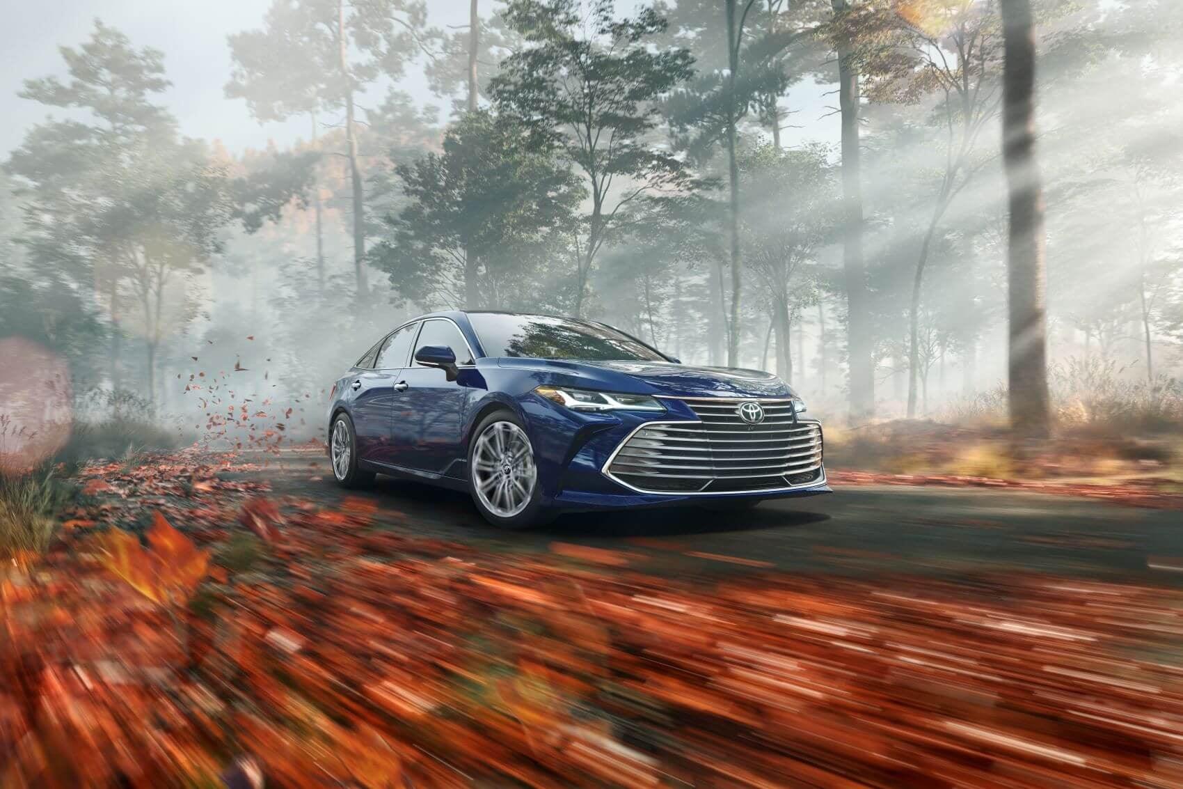 2022 Toyota Avalon driving in the Fall