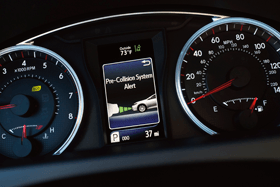 Toyota Pre Collision System Alert Display