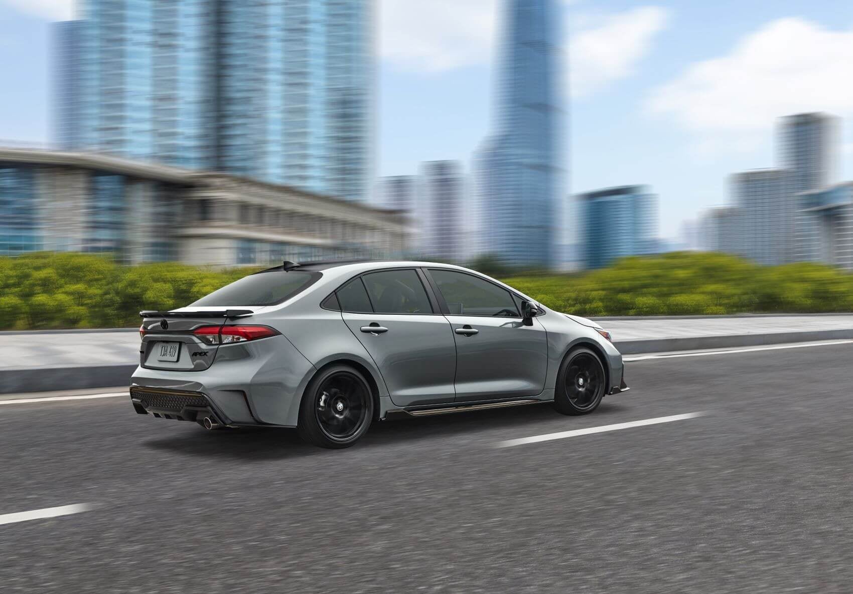 Toyota Corolla on the Highway