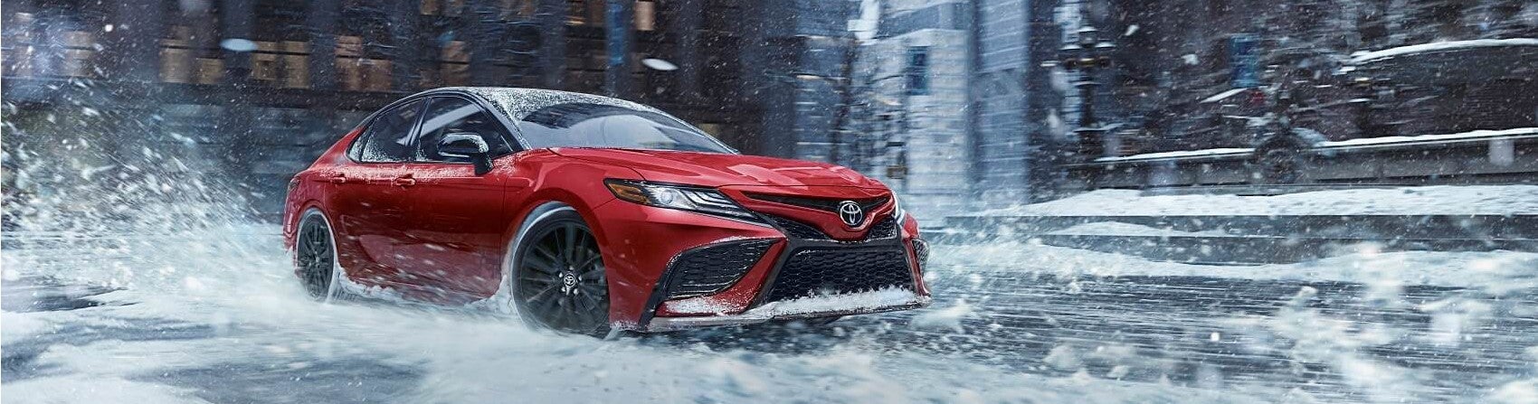 2022 Toyota Camry in Snow