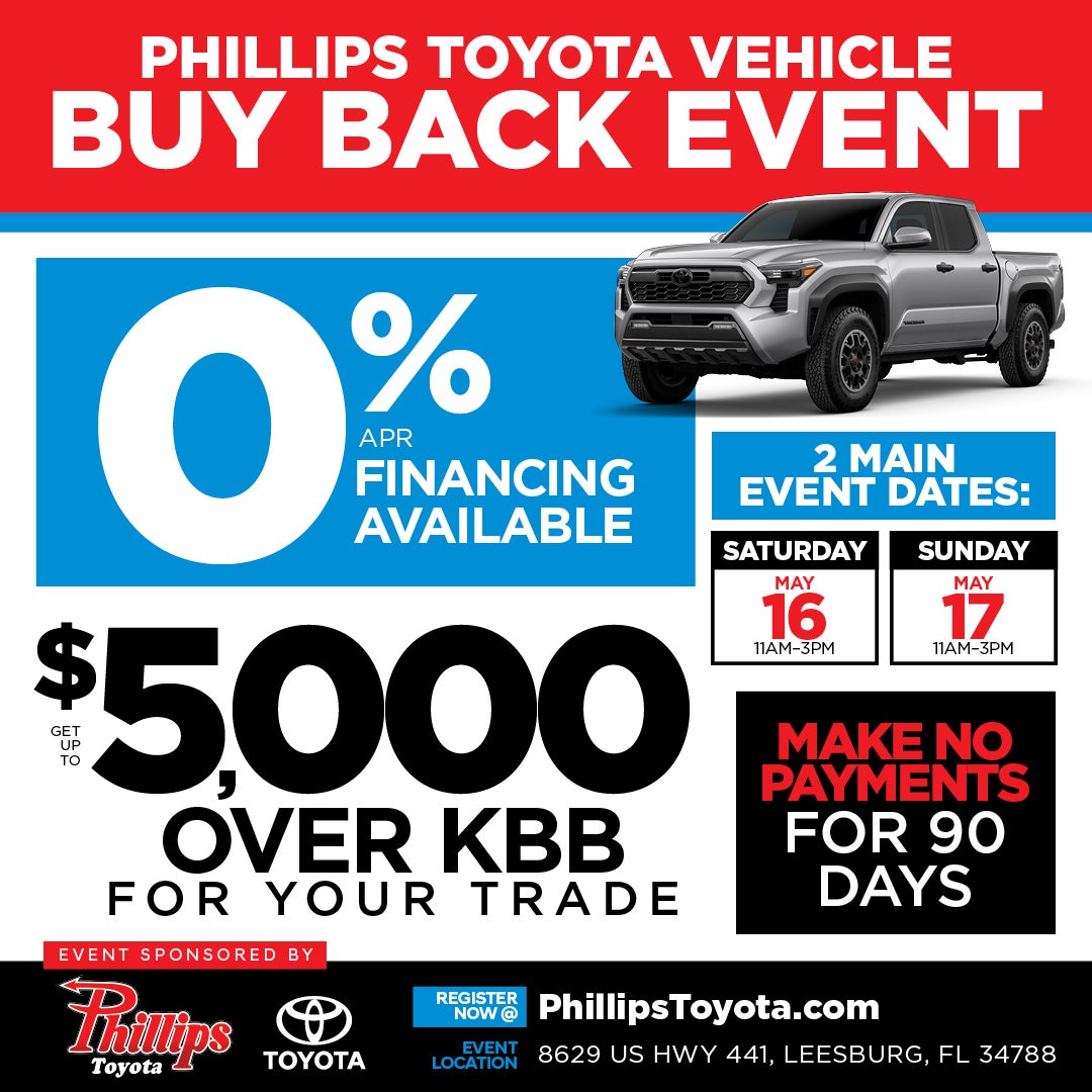 Phillips Toyota Vehicle Buy Back Event