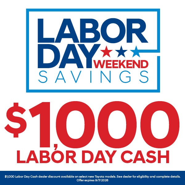 $1,000 Labor Day Cash