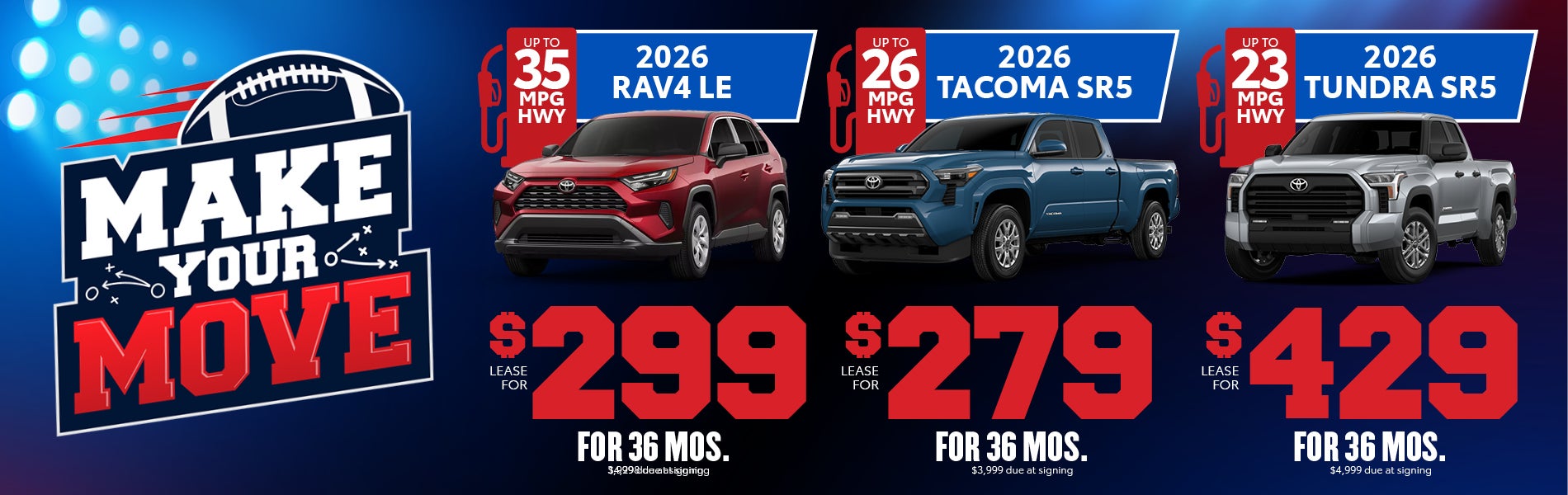 2026 RAV4 / Tacoma/ Tundra 